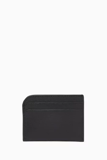 Devin Card Holder in Saffiano Leather