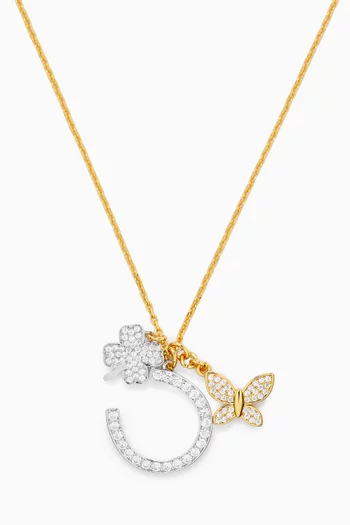 Lucky Charm Statement Pendant Necklace