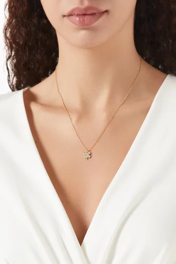 Lucky Charm Clover Pendant Necklace