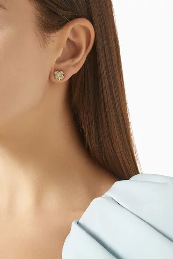 Lucky Charm Clover Stud Earrings