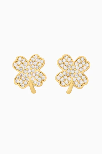 Lucky Charm Clover Stud Earrings