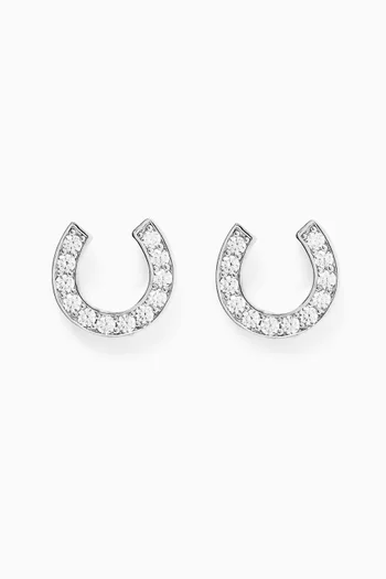 Lucky Charm Horseshoe Stud Earrings