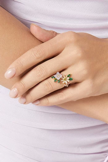 Bursting Blooms Wrap Ring