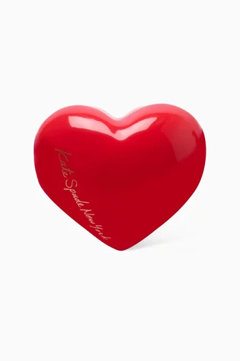 Heart You Statement Ring in Lacquered Brass