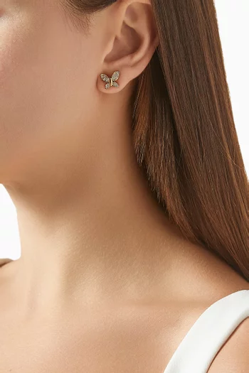 Lucky Charm Butterfly Stud Earrings