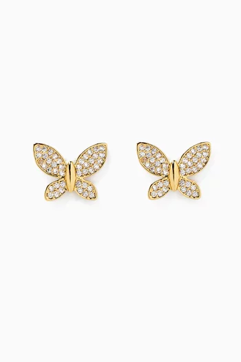 Lucky Charm Butterfly Stud Earrings