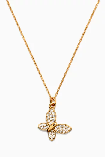 Lucky Charm Butterfly Pendant Necklace