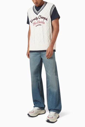 Straight-leg Jeans in Cotton-denim