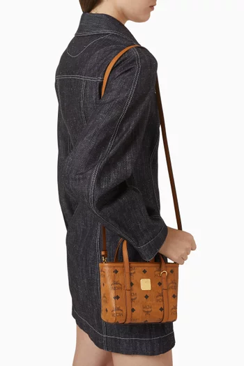 Mini Toni Shopper in Visetos Coated Canvas