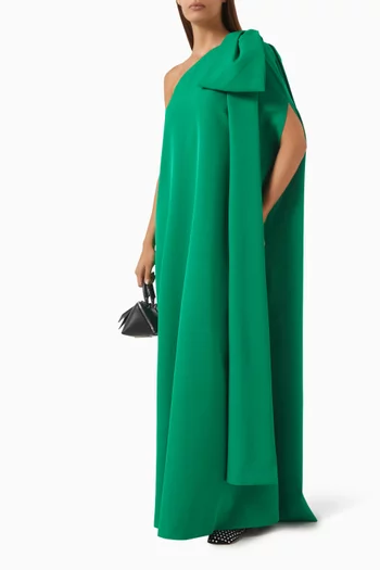Samuel One-shoulder Maxi Dress in Crepe