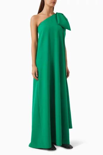 Samuel One-shoulder Maxi Dress in Crepe