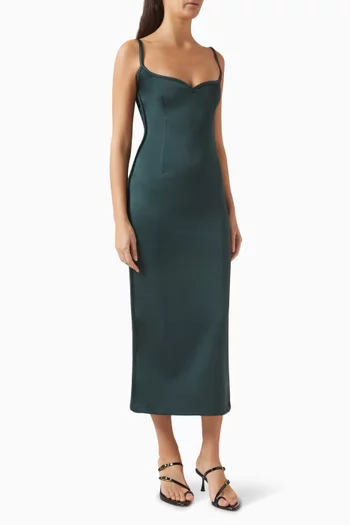 Heart Dress in Acetate-blend
