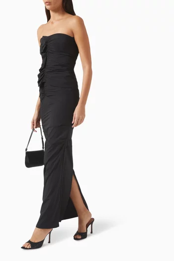Minimal Ruffle Skirt in Nylon