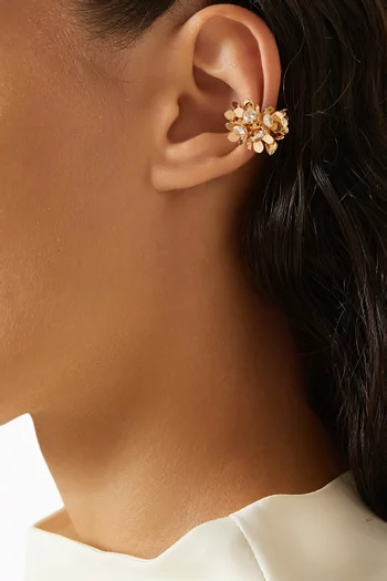 Tina Flower Ear Cuffs in 14kt Gold Vermeil