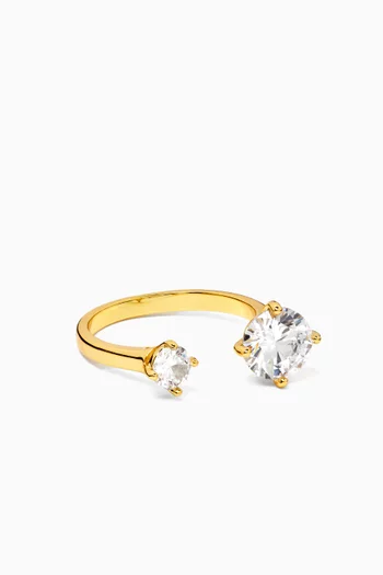 Monarch Ring in 14kt Gold-plated Brass