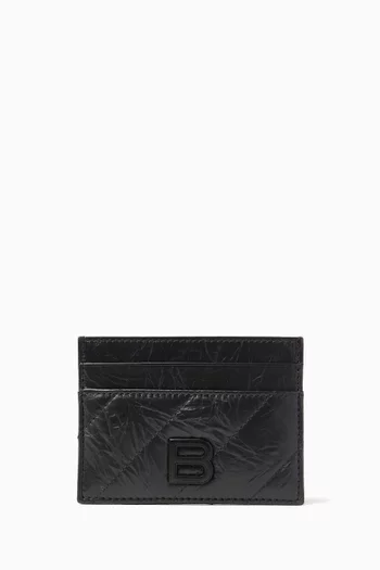 حافظة بطاقات كراش جلد مبطن