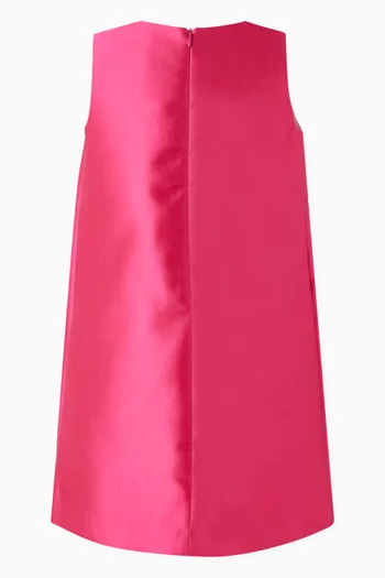 Guilded Bow Dress in Satin