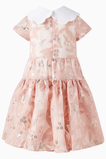 Tiered Midi Bodice Dress in Organza