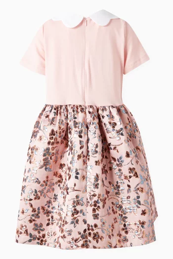 Scallop Collar Dress in Cotton