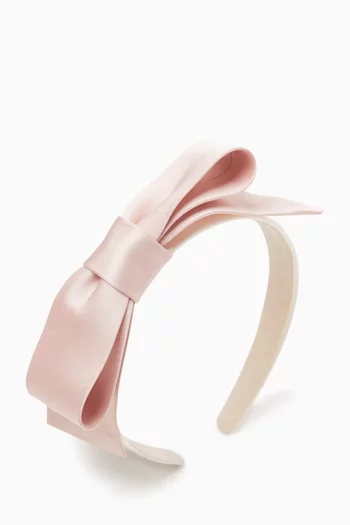 Bow Hairband in Satin