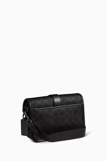 حقيبة كروس ليج 19 بشعار الماركة الشهير قنب