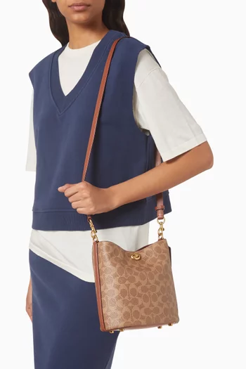Willow 19 Bucket Bag in Signature Canvas