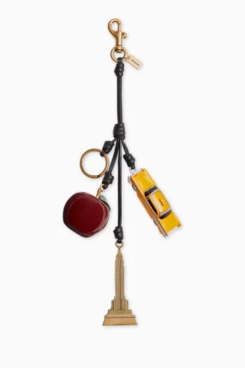 حلية حقيبة بتصميم صغير لمدينة نيويورك