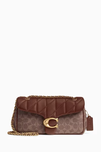 Tabby 26 Shoulder Bag in Signature Canvas & Quilted Nappa