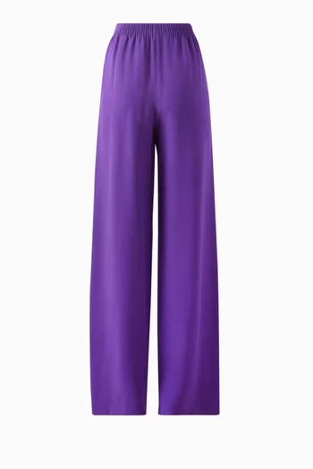 Wide-leg Pants in Silk