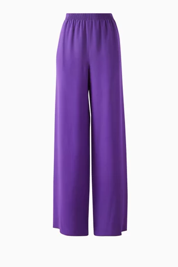 Wide-leg Pants in Silk