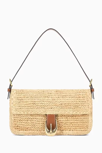 Harlow Shoulder Bag in Raffia