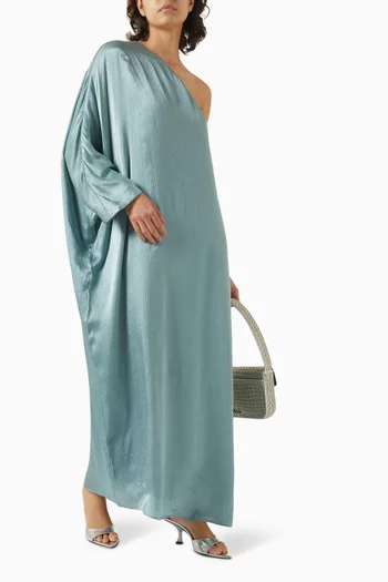 The Sonia One-shoulder Maxi Dress in Satin