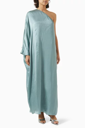 The Sonia One-shoulder Maxi Dress in Satin