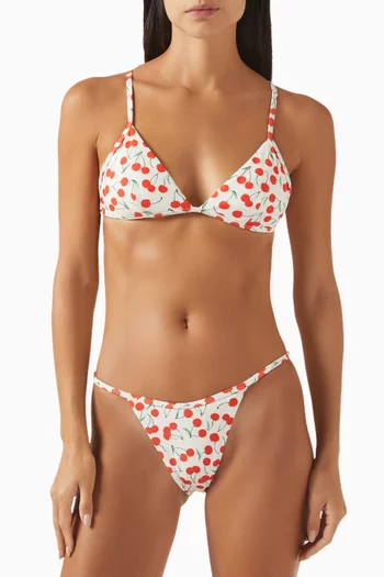 Cherry Perfect-fit Bikini Briefs