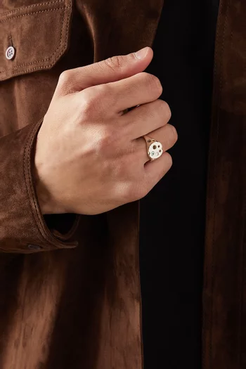 Kimchi Signet Ring in Sterling Silver