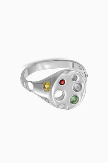 Kimchi Signet Ring in Sterling Silver