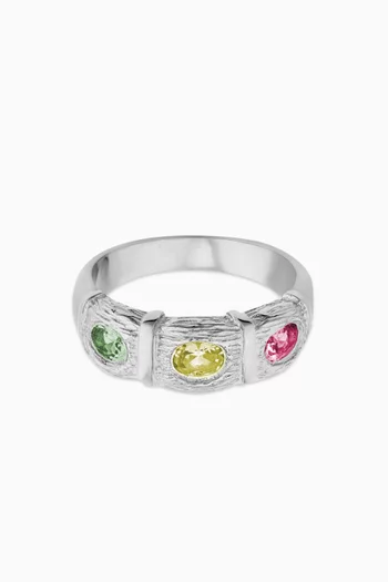 Window Box Ring in Sterling Silver