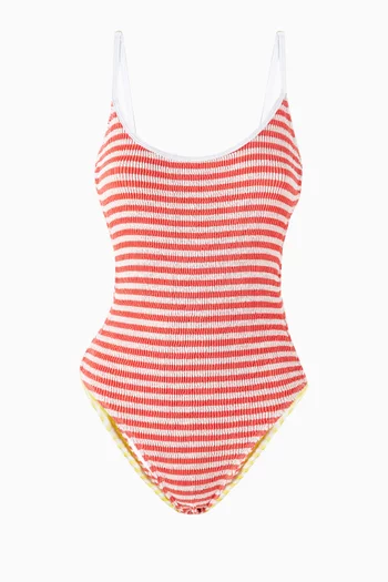 Pamela Maillot One-piece Swimsuit in Stretch Nylon