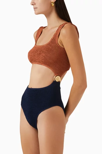Aquatic Maillot One-piece Swimsuit in Stretch Nylon