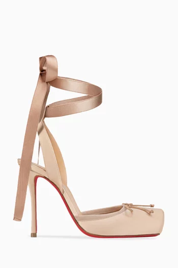 Cassia 100 Lace-up Pumps in Crepe-satin