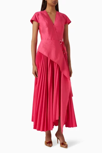 Docklands Midi Dress in Linen-blend