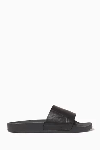 Humberto Slide Sandals in Leather