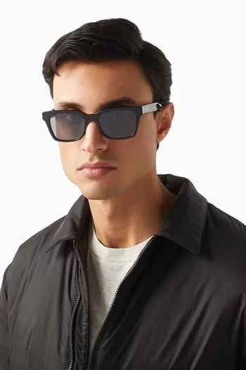 نظارة شمسية دين بإطار مستطيل أسيتات