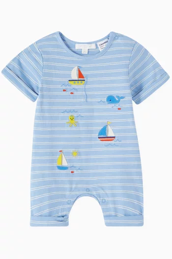 Sail Away Short Growsuit in Organic Cotton