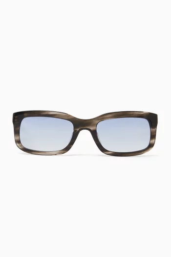 Palmer Rectangle Sunglasses in Acetate