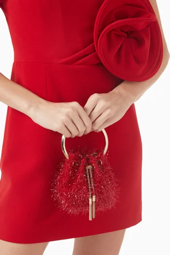 Micro Bon Bon Top-handle Bag in Tinsel