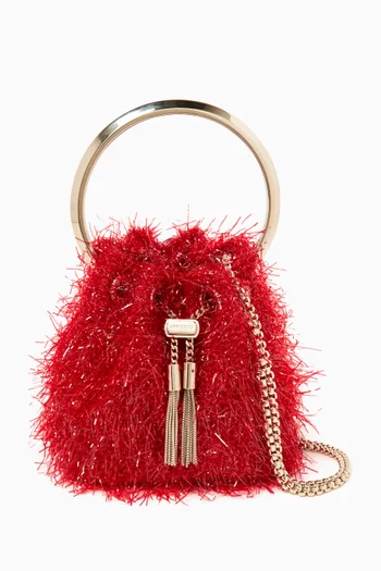 Micro Bon Bon Top-handle Bag in Tinsel
