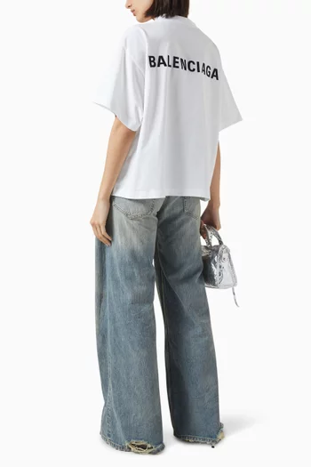 تي شيرت بشعار الماركة قطن جيرسيه