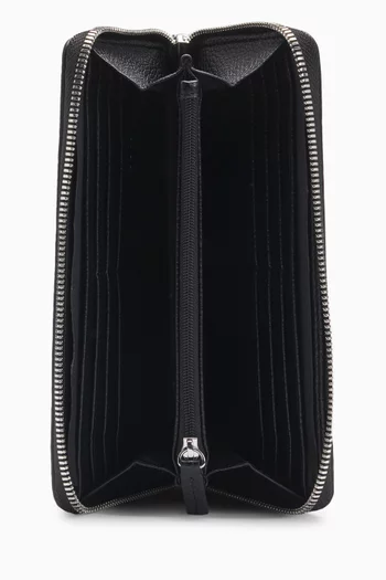 Anett Zip-around Wallet in Faux Leather