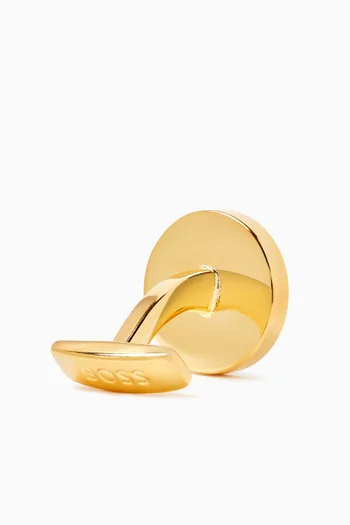 Round Cufflinks in Metal